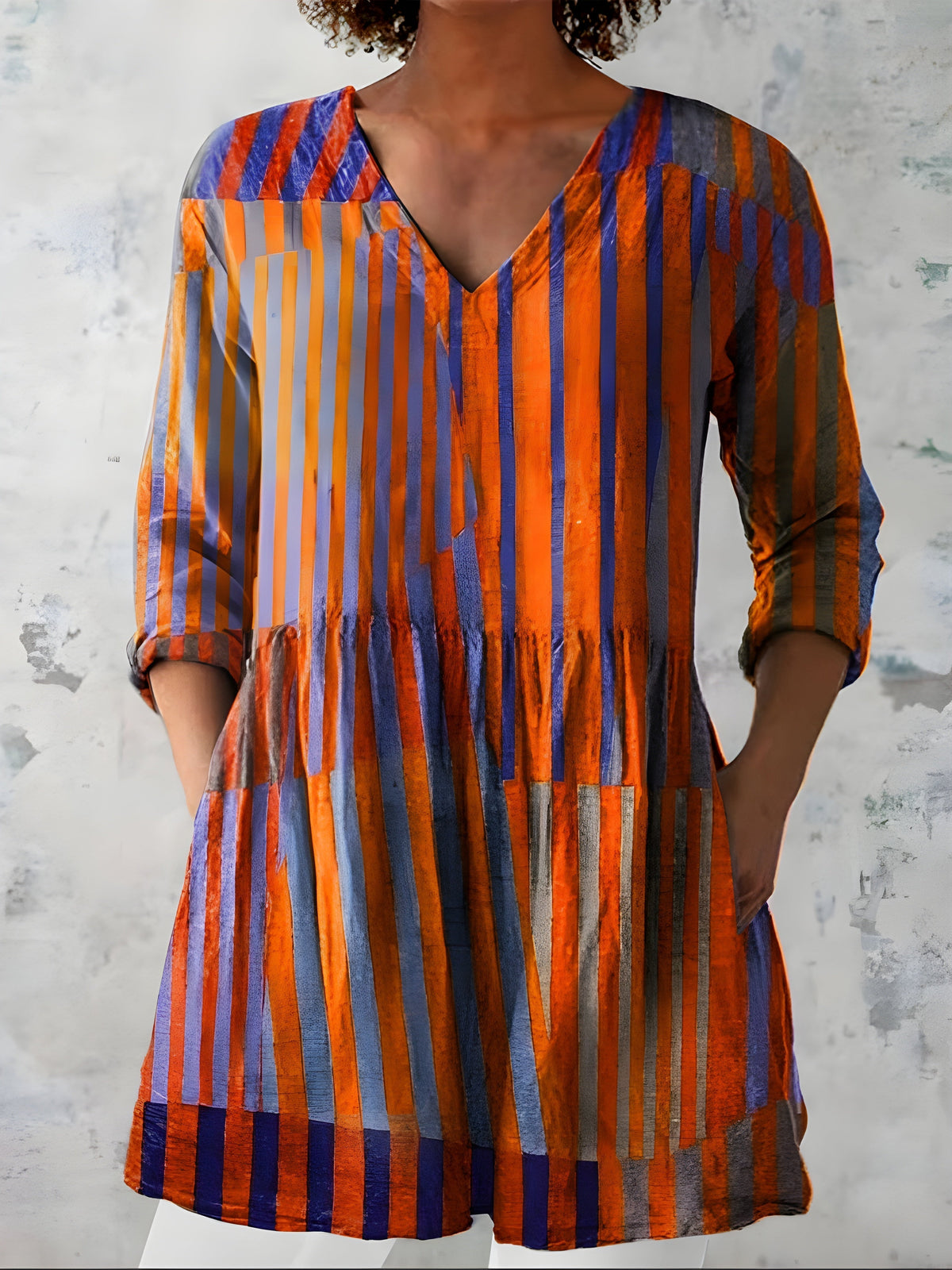 Blusa Amaya Cuello en V Manga Larga — Teresa Ramírez Moda