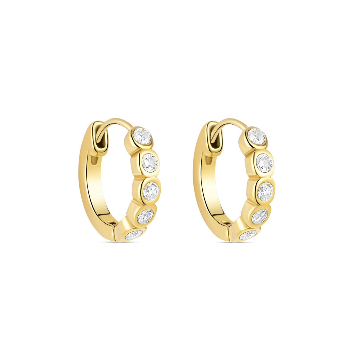 Arracadas Burbuja con Zirconias — Teresa Ramírez Moda