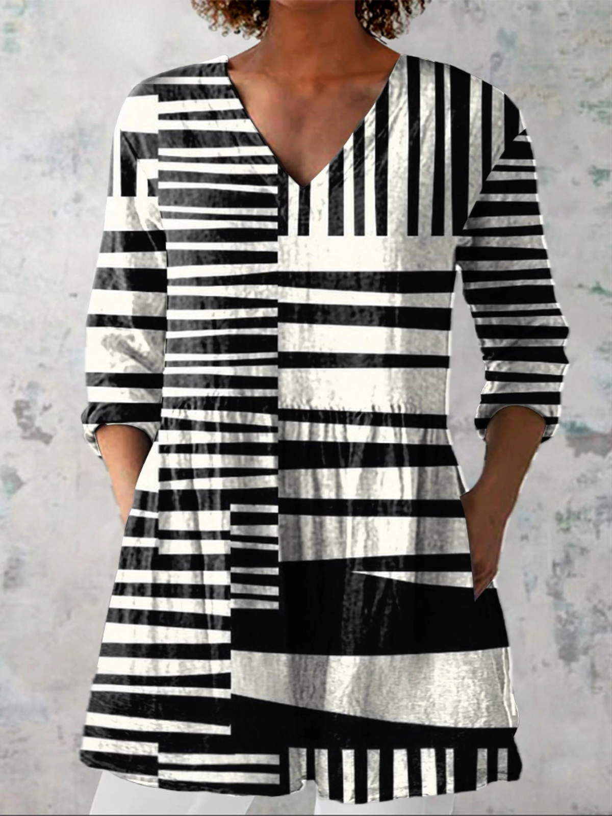 Vestido Sophie Largo Cuello en V — Teresa Ramírez Moda