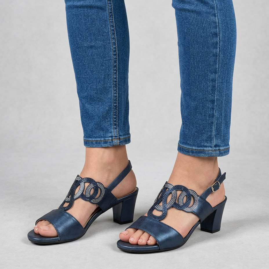 Sandalias Comfortable Tacón — Teresa Ramírez Moda