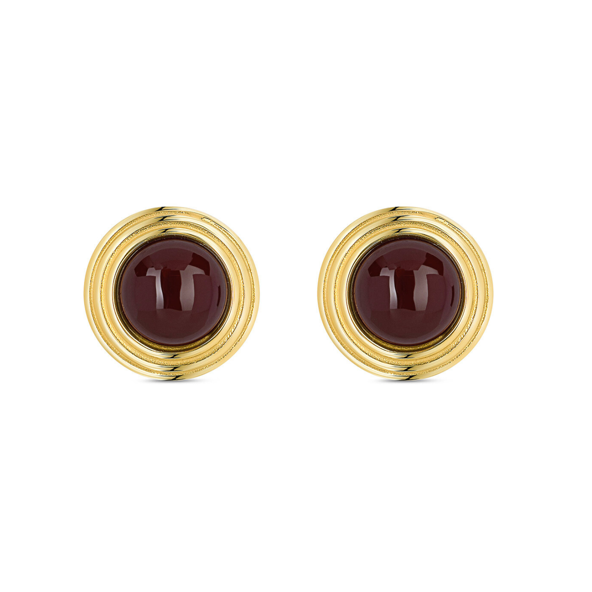 Aretes Cherry Bold — Teresa Ramírez Moda