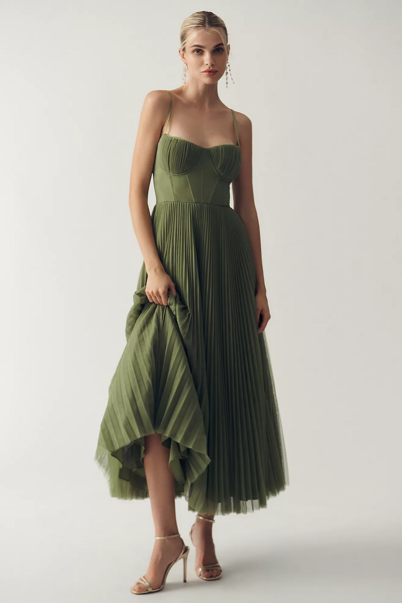 Vestido Tamara midi con corsé — Teresa Ramírez Moda