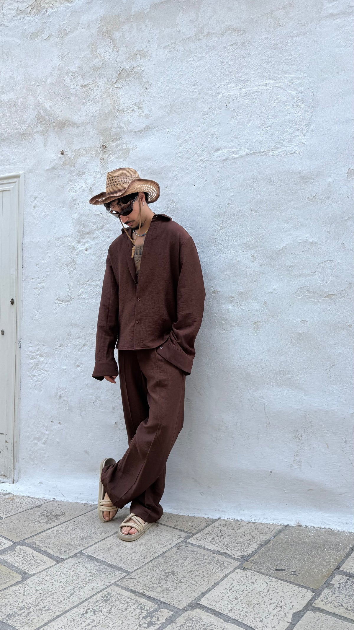 Conjunto Santorini de Lino — Teresa Ramírez Moda