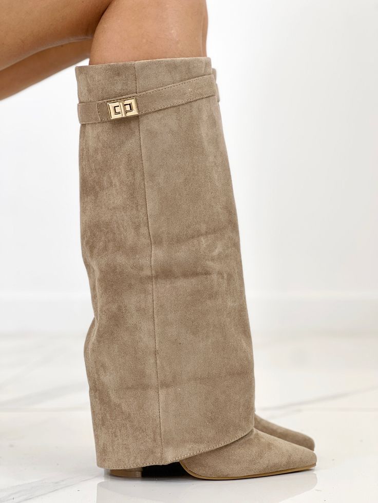 Botas Lock Caqui — Teresa Ramírez Moda