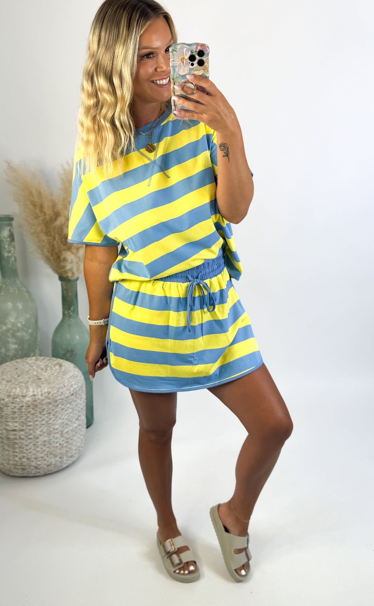 Conjunto Pre-order Sol de Rayas — Teresa Ramírez Moda