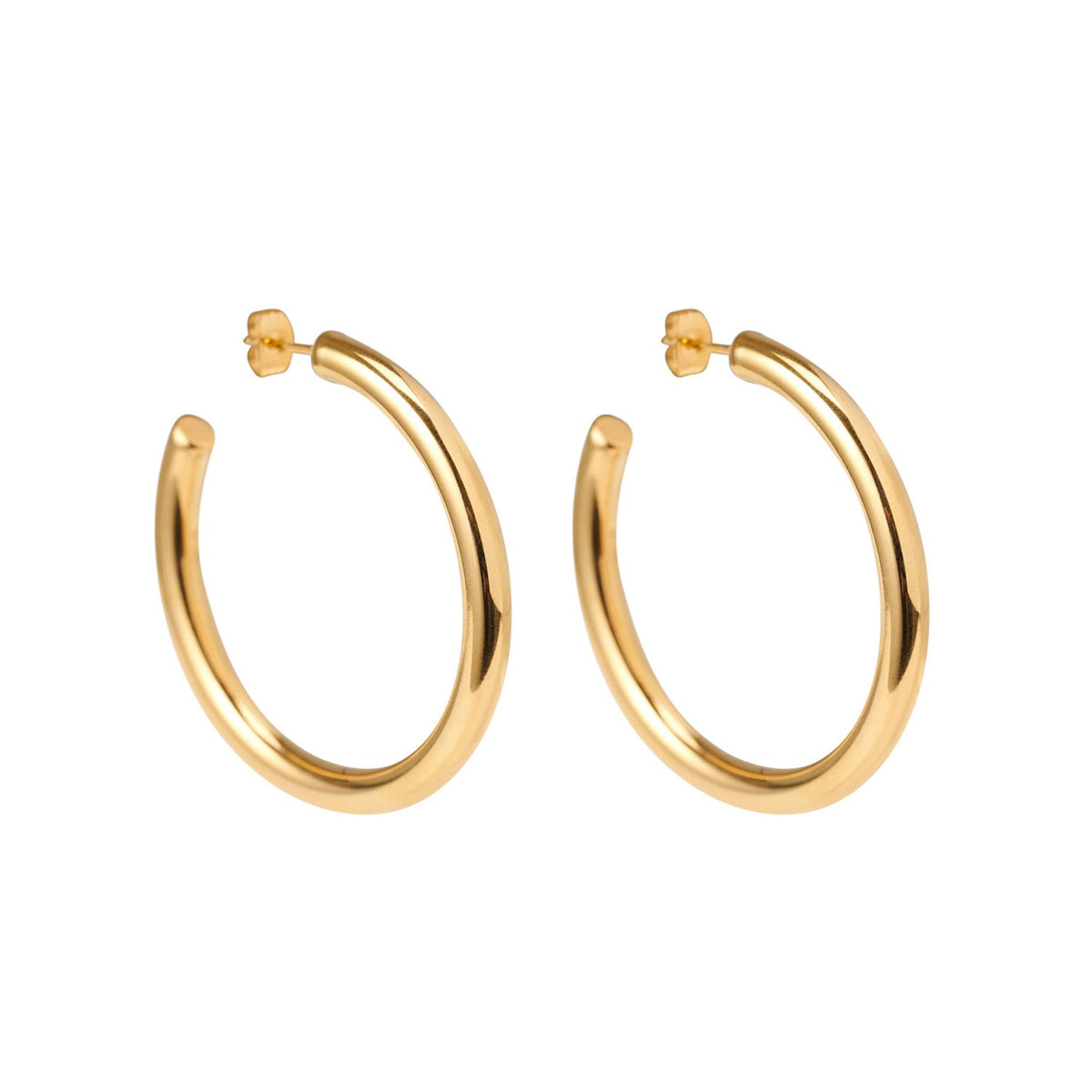 Aretes Classic Hoops — Teresa Ramírez Moda