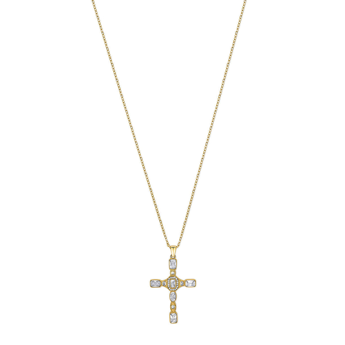 Collar Clear Cross — Teresa Ramírez Moda