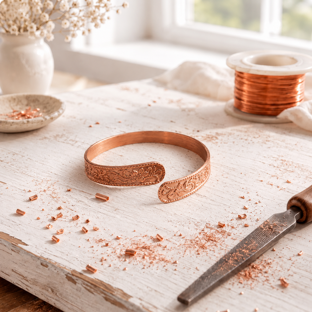 Pulsera Maple Grove de Cobre — Teresa Ramírez Moda