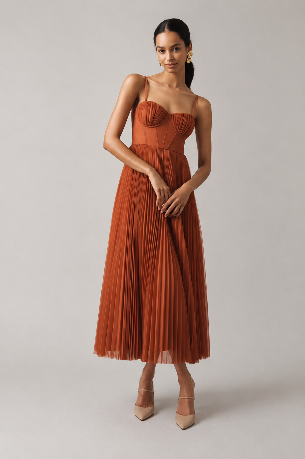 Vestido Tamara midi con corsé — Teresa Ramírez Moda