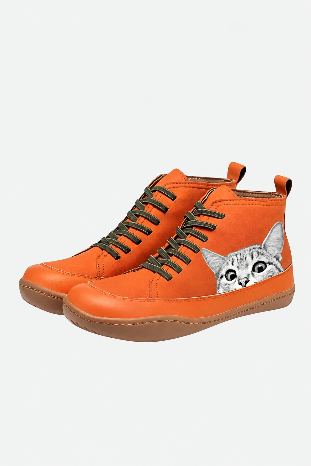 Botines Mivora de Piel para Amantes de los Gatos