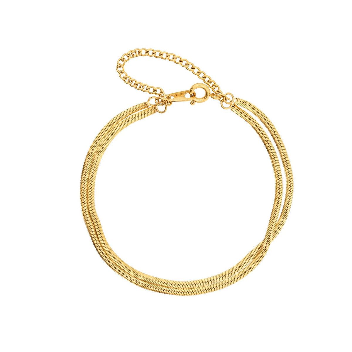 Pulsera Doble Serpiente — Teresa Ramírez Moda