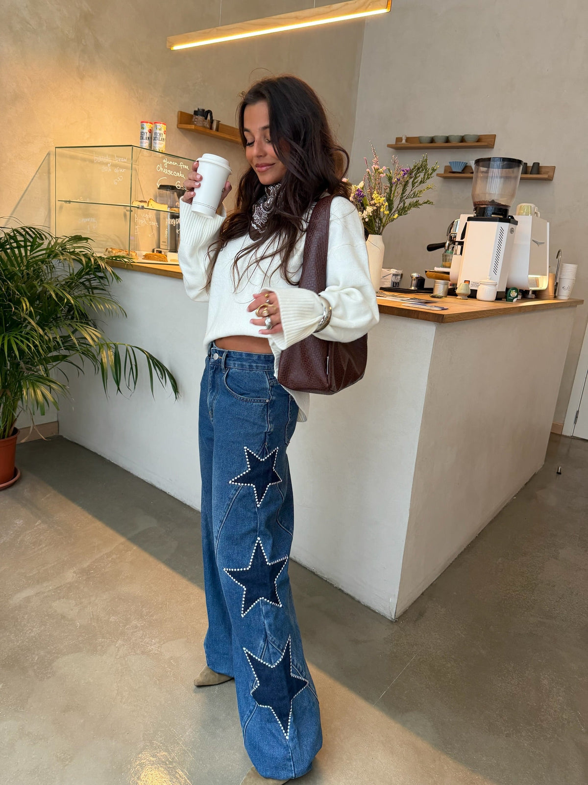 Jeans Star Dark de Mezclilla Azul — Teresa Ramírez Moda