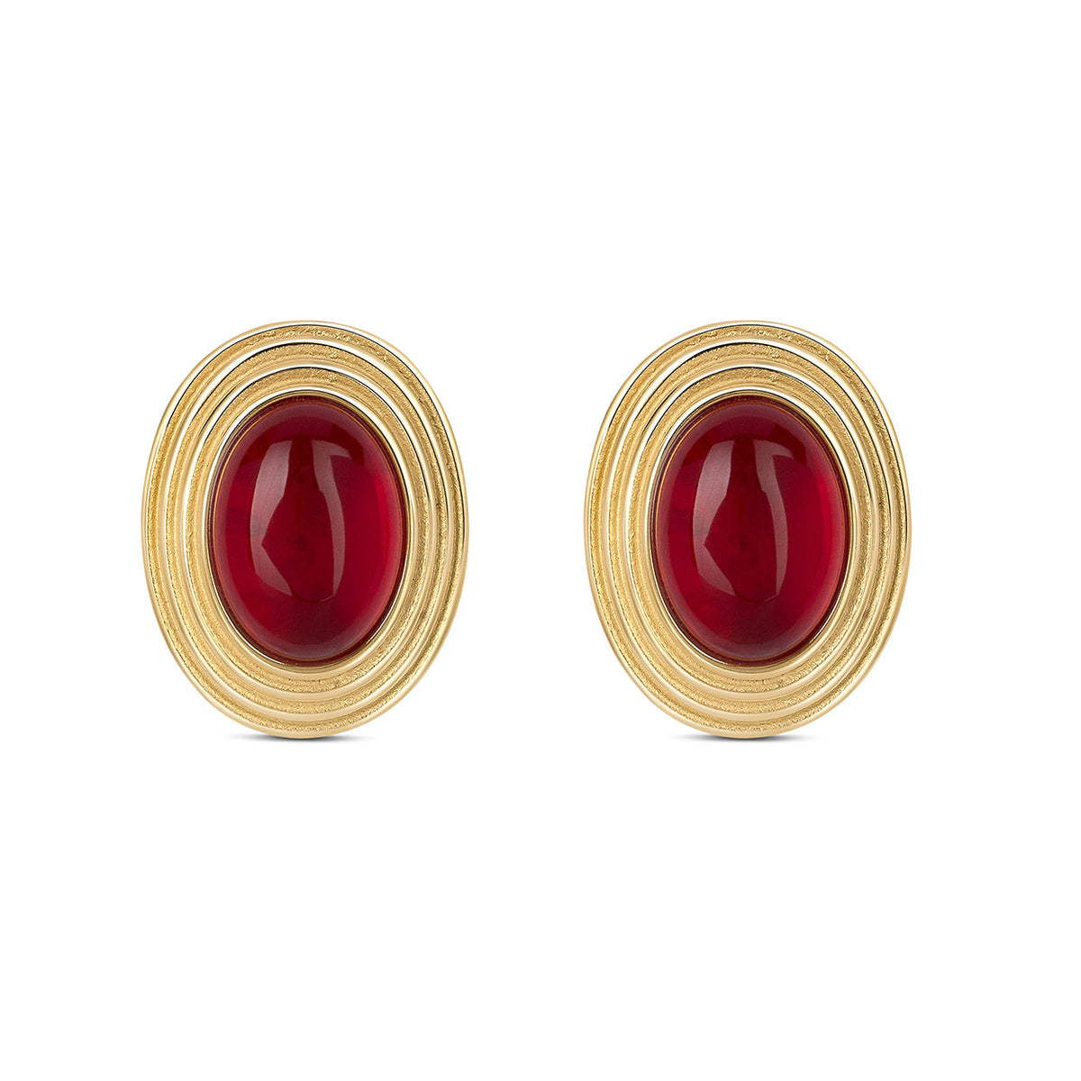 Aretes Velvet Cherry — Teresa Ramírez Moda