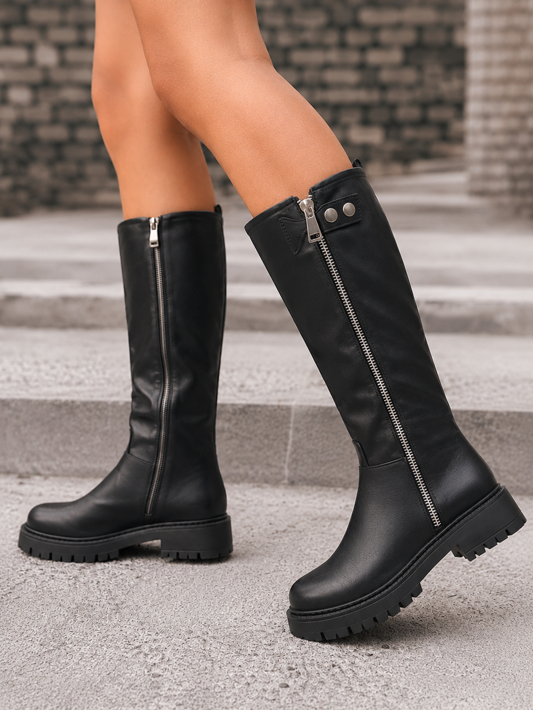 Botas Els Shaft Ajustable Negro — Teresa Ramírez Moda