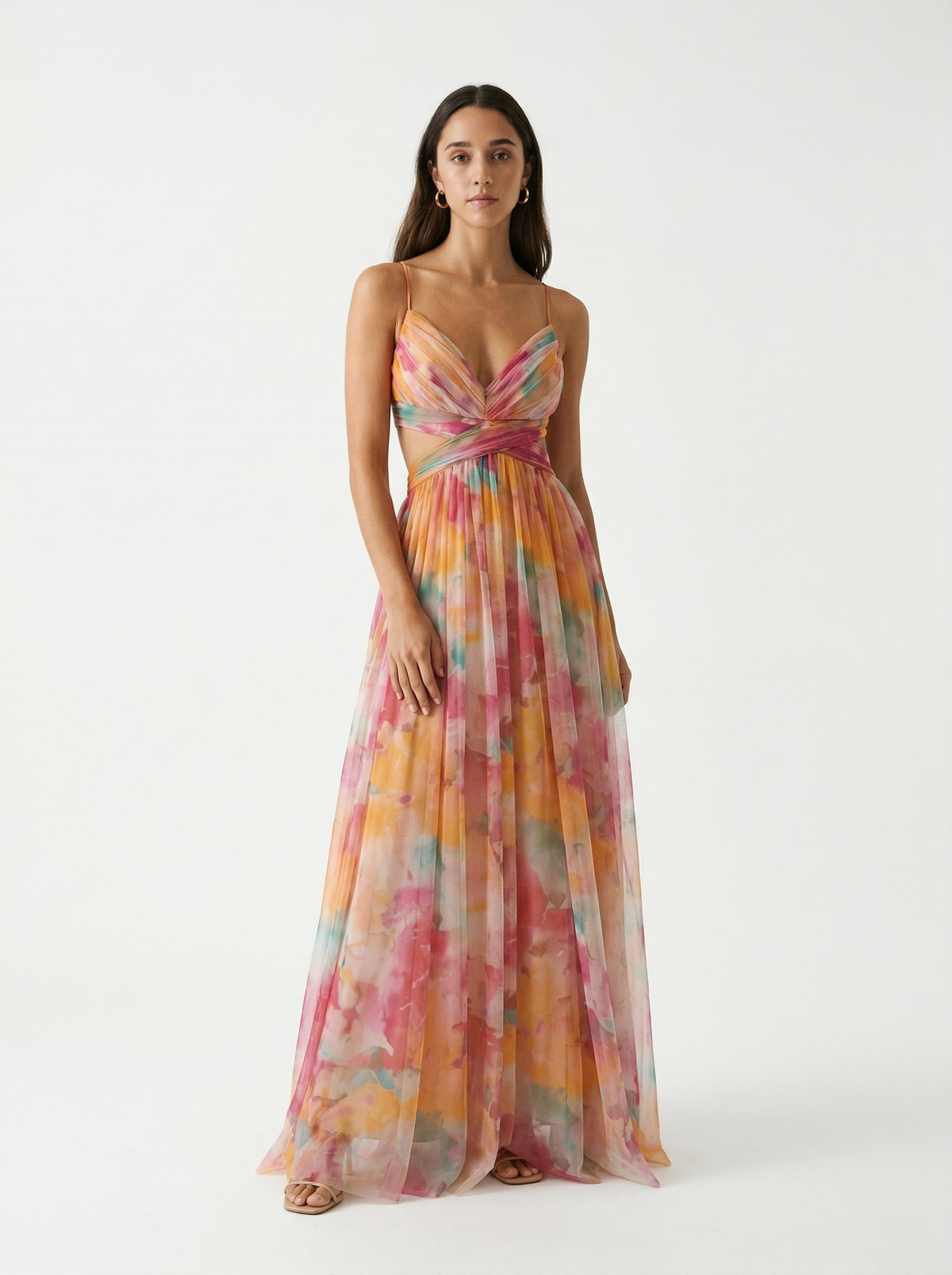 Vestido Largo Floral Lola — Teresa Ramírez Moda