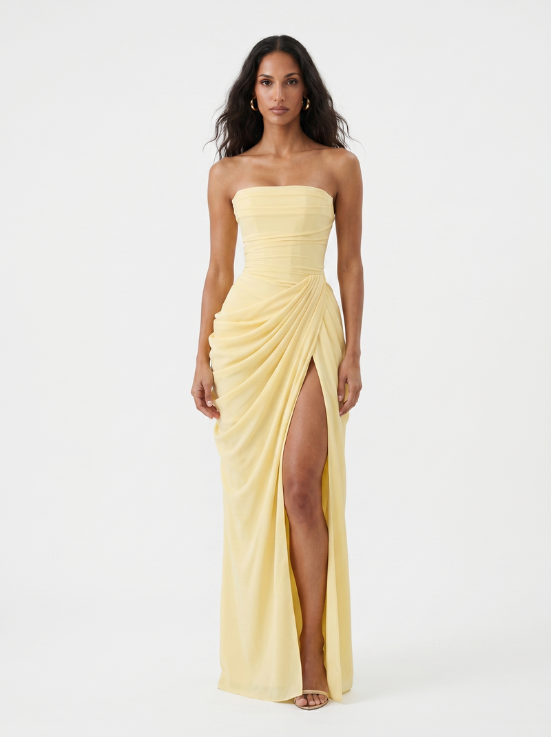Vestido Largo de Fiesta Sira — Teresa Ramírez Moda