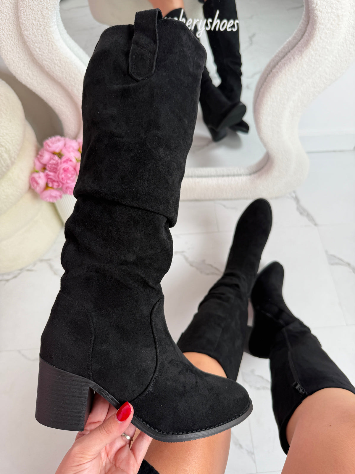 Botas Altas Margo Negro — Teresa Ramírez Moda