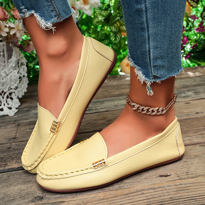 Mocasines Elegante de Piel — Teresa Ramírez Moda
