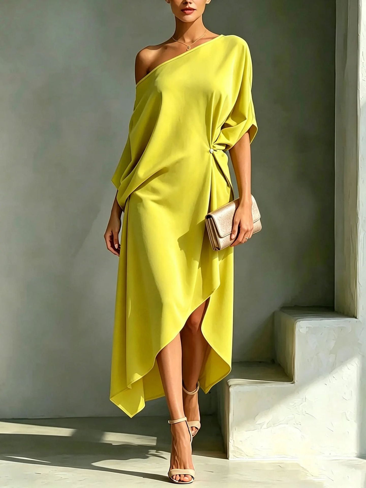 Vestido Calla Elegante — Teresa Ramírez Moda