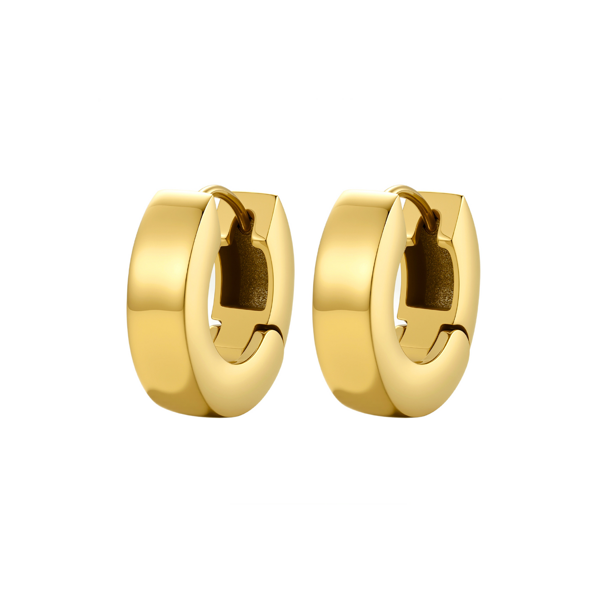 Aretes Chunk Huggies — Teresa Ramírez Moda