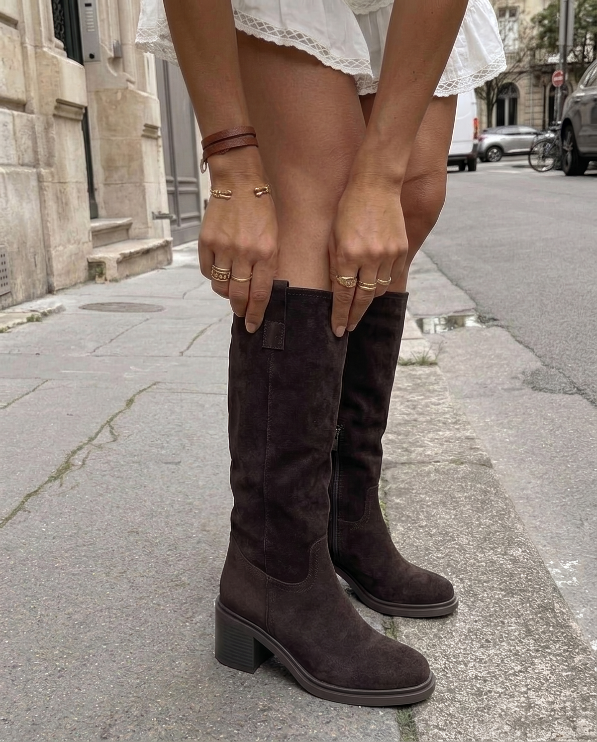 Botas Saar High Café — Teresa Ramírez Moda