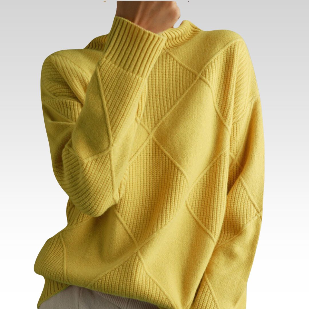 Top Comfortable High-neck Sweater — Teresa Ramírez Moda
