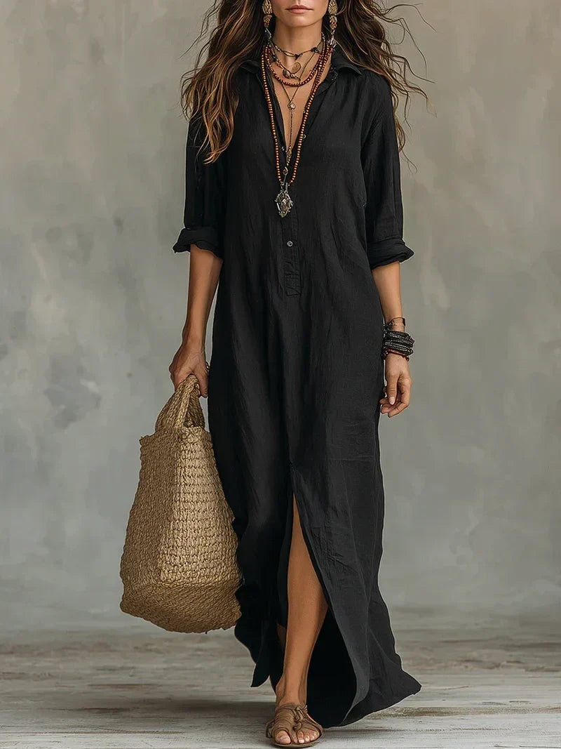 Vestido Comfortable Largo Verano — Teresa Ramírez Moda