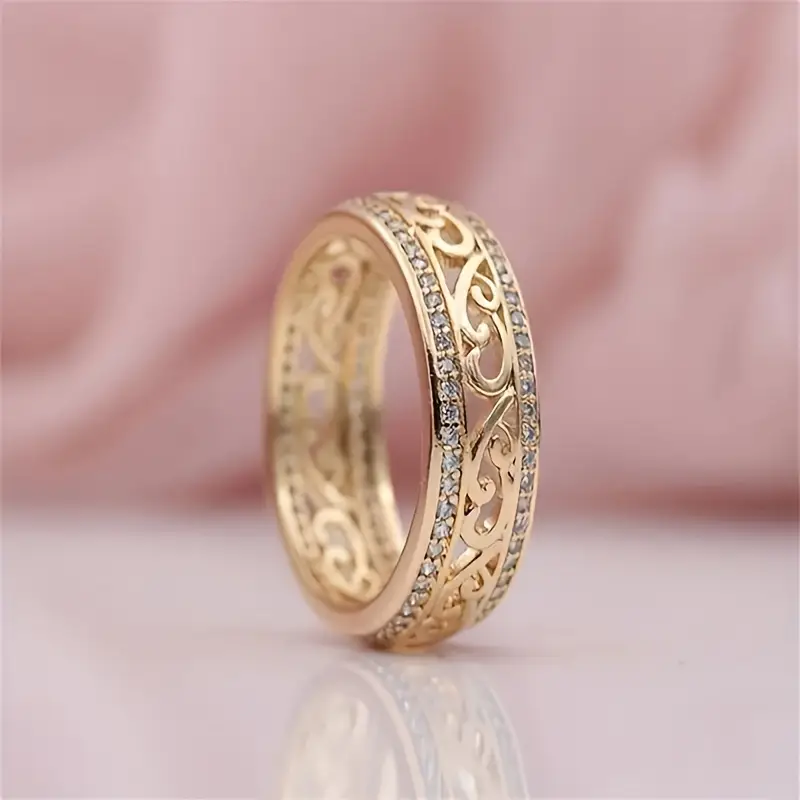 Anillo Bright Hollow Dorado — Teresa Ramírez Moda